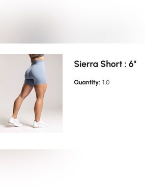 P'tula Sierra High-Rise Bike Shorts in Light Blue